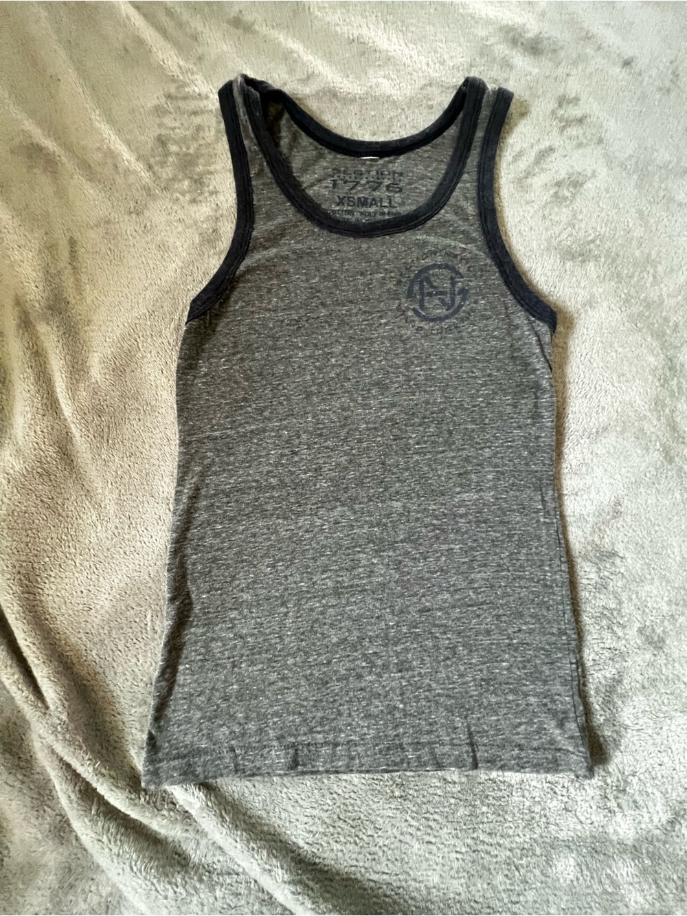 Women’s Grey Tank Top with Black Trim